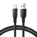 [CR] Joyroom Multi-Color Series SA34-AC6 USB-A / USB-C 100W cable 1m black