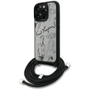 Karl Lagerfeld Crossbody Grained Pattern & Logo Apple iPhone 16 Pro Max grey