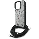 Karl Lagerfeld Crossbody Grained Pattern & Logo Apple iPhone 16 Pro grey