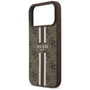 Guess 4G Printed Stripes MagSafe Apple iPhone 17 Pro Max brown