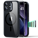 ESR set case + screen glass Classic Hybrid MagSafe & Tempered Glass for Apple iPhone 17 Clear/black