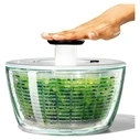 OXO Good Grips Στεγνωτήρας σαλάτας 6,2L (διαφανής, λευκό/πράσινο)