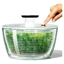 OXO Good Grips Στεγνωτήρας σαλάτας 6,2L (διαφανής, λευκό/πράσινο)