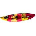 Fortis Kayak Red-Yellow Single-seat with Pedal System L360xW77xD30cm