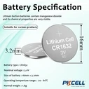 Battery Pkcell CR1632-1B Lithium Button Cell 1 pc