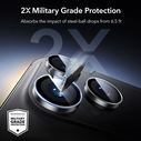 ESR Armorite Camera Protector for Apple iPhone 14 Pro / 14 Pro Max / 15 Pro / 15 Pro Max / 16 Pro / 16 Pro Max / 17 Pro / 17 Pro Max Clear