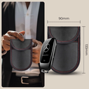 Tech-Protect KLR100 Pouch Keyless RFID Signal Blocker Case Black/red