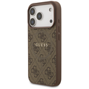 Guess 4G Ring Classic Logo MagSafe Apple iPhone 17 Pro brown