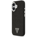 Guess Glitter Triangle Logo MagSafe Apple iPhone 17 black
