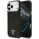 Guess Glitter Triangle Logo MagSafe Apple iPhone 17 Pro Max black