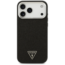 Guess Glitter Triangle Logo MagSafe Apple iPhone 17 Pro Max black