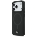 Mercedes Plain Smooth Leather MagSafe Apple iPhone 17 Pro black