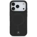 Mercedes Plain Smooth Leather MagSafe Apple iPhone 17 Pro black