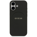Guess Grained Ring MagSafe Apple iPhone 17 black