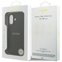 Guess Grained Ring MagSafe Apple iPhone 17 black