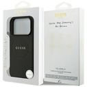 Guess Grained Ring MagSafe Apple iPhone 17 Pro black