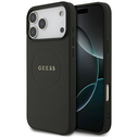 Guess Grained Ring MagSafe Apple iPhone 17 Pro Max black