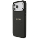 Guess Grained Ring MagSafe Apple iPhone 17 Pro Max black