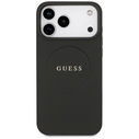 Guess Grained Ring MagSafe Apple iPhone 17 Pro Max black