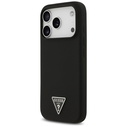 Guess Silicone Triangle Logo MagSafe Apple iPhone 17 Pro black