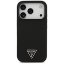 Guess Silicone Triangle Logo MagSafe Apple iPhone 17 Pro Max black