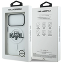 Karl Lagerfeld IML Karl Sketch Logo MagSafe Apple iPhone 17 Pro clear