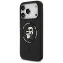 Karl Lagerfeld Silicone Karl&Choupette Ring MagSafe Apple iPhone 17 Pro Max black