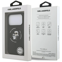 Karl Lagerfeld Silicone Karl&Choupette Ring MagSafe Apple iPhone 17 Pro Max black