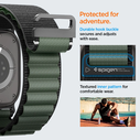 Spigen WBF1 Band Apple Watch 6/7/8/9/10/SE/Ultra 1/2 44/45/46/49mm Black/green