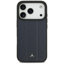Mercedes Leather Laurel Leaves Stripes MagSafe Apple iPhone 17 Pro blue