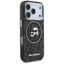 Karl Lagerfeld IML Glitter Karl & Choupette Heads Logo MagSafe Apple iPhone 17 Pro black
