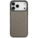 Mercedes Leather Vintage Logo MagSafe Apple iPhone 17 Pro Max taupe