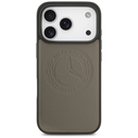 Mercedes Leather Vintage Logo MagSafe Apple iPhone 17 Pro taupe