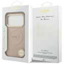 Guess Peony Hot Stamp MagSafe Apple iPhone 17 Pro pink