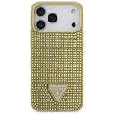 Guess Rhinestone Triangle Logo Apple iPhone 17 Pro Max gold
