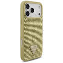 Guess Rhinestone Triangle Logo Apple iPhone 17 Pro Max gold