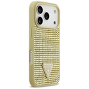 Guess Rhinestone Triangle Logo Apple iPhone 17 Pro gold