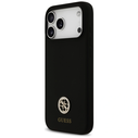 Etui Guess Silicone Logo Strass 4G MagSafe for Apple iPhone 17 Pro Max black