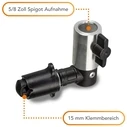 Walimex Studio Clamp / Holder for Backgrounds & Reflectors - 5/8" Adapter