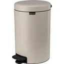 Brabantia New Icon 113468 Metal Bathroom Bin 12 L Soft Beige