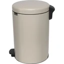 Brabantia New Icon 113901 Metal Bathroom Bin 20 L Soft Beige