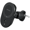PITAKA MagEZ Pro 2 Qi2 15W NFC MagSafe car mount with wireless charger black grey