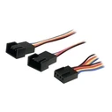 Καλώδιο StarTech Y-cable for fans - 4 pin PWM splitter - 1 x Molex fan (socket) to 2 x Molex (plug) 30cm
