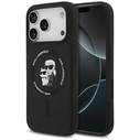 Karl Lagerfeld Silicone Karl&Choupette Ring MagSafe Apple iPhone 17 Pro black