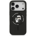 Karl Lagerfeld Silicone Karl&Choupette Ring MagSafe Apple iPhone 17 Pro black