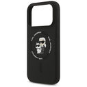 Karl Lagerfeld Silicone Karl&Choupette Ring MagSafe Apple iPhone 17 Pro black