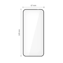Tech-Protect Glass Fit+ Motorola Edge 50 Neo / 60 Neo Black [2 PACK]