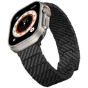 PITAKA Carbon Fiber Modern Apple Watch 1/2/3/4/5/6/7/8/9/10/11/SE/SE 3/Ultra/Ultra 2/Ultra 3 black grey
