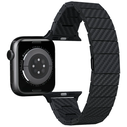 PITAKA Carbon Fiber Modern Apple Watch 1/2/3/4/5/6/7/8/9/10/11/SE/SE 3/Ultra/Ultra 2/Ultra 3 black grey