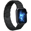 PITAKA Carbon Fiber Retro Apple Watch 1/2/3/4/5/6/7/8/9/10/11/SE/SE 3/Ultra/Ultra 2/Ultra 3 black grey